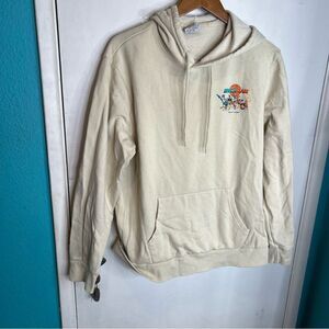 Space jam vintage modern graphic hoodie kangaroo pocket